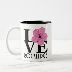LOVE Rockledge Roze Hibiscus 325ml Tweekleurige Koffiemok