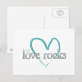 Love Rocks Briefkaart (Voorkant / Achterkant)