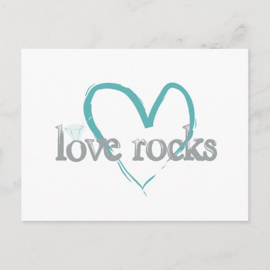 Love Rocks Briefkaart (Voorkant)