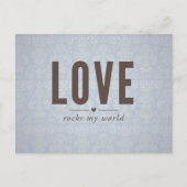 Love Rocks My World Briefkaart (Voorkant)
