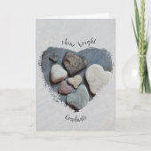 Love Rocks Shine Bright Afstuderen Kaart (Voorkant)