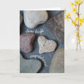 Love Rocks Shine Bright Gefeliciteerd Kaart (Gele Bloem)