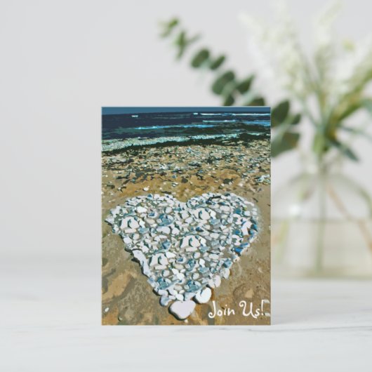 Love Rocks Wedding Invitation Kaart (Staand voorkant)