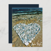 Love Rocks Wedding Invitation Kaart (Voorkant / Achterkant)