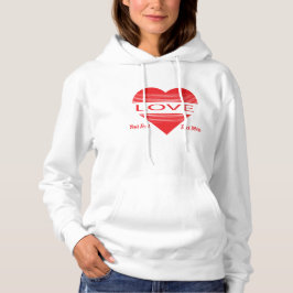 Love & Romance Concept Design with Heart Elements Hoodie