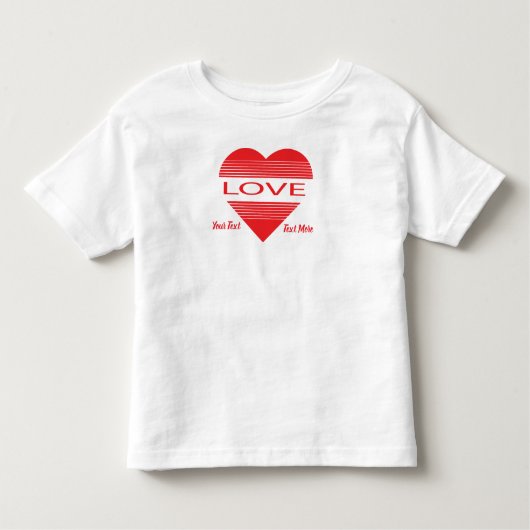 Love & Romance Concept Design with Heart Elements Kinder Shirts (Voorkant)