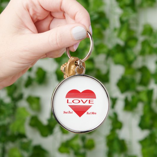Love & Romance Concept Design with Heart Elements Sleutelhanger (Hand)