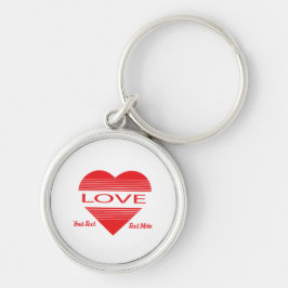 Love & Romance Concept Design with Heart Elements Sleutelhanger