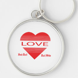 Love & Romance Concept Design with Heart Elements Sleutelhanger