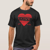 Love & Romance Concept Design with Heart Elements T-shirt (Voorkant)