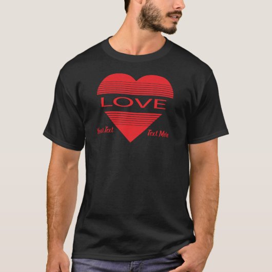 Love & Romance Concept Design with Heart Elements T-shirt (Voorkant)