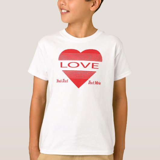 Love & Romance Concept Design with Heart Elements T-shirt (Voorkant)