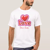 Love & Romance Concept Design with Heart Elements T-shirt (Voorkant)