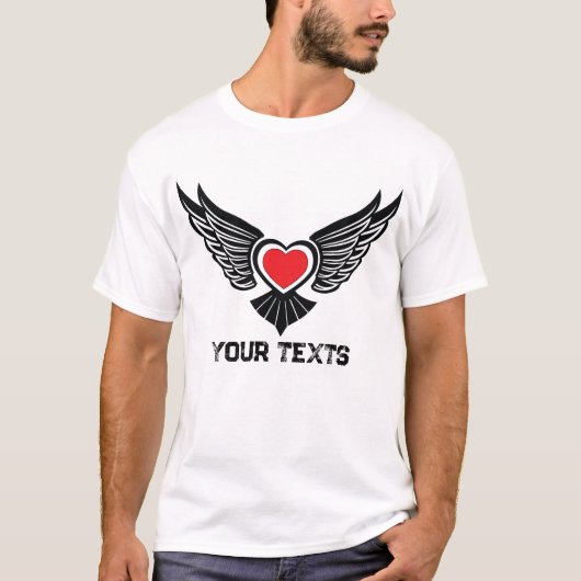 Love & Romance Concept Design with Heart Elements T-shirt (Voorkant)
