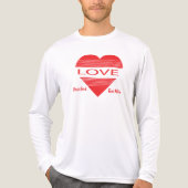 Love & Romance Concept Design with Heart Elements Tri-Blend Shirt (Voorkant volledig)