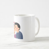 Love & Romance Elegant Mug Koffiemok (Voorkant rechts)