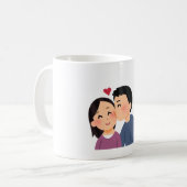 Love & Romance Elegant Mug Koffiemok (Voorkant links)