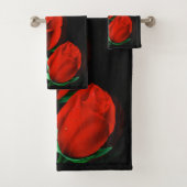 Love Roos Bathroom Towel Set Bad Handdoek (Insitu)