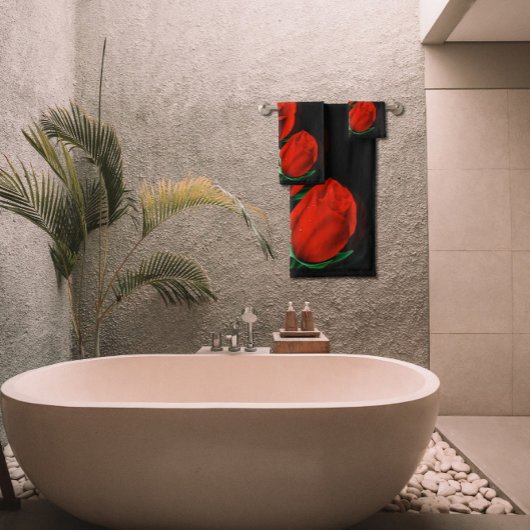 Love Roos Bathroom Towel Set Bad Handdoek