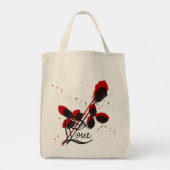 Love Roos Canvas tas (Achterkant)