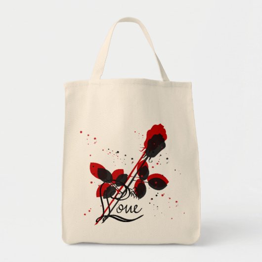 Love Roos Canvas tas (Voorkant)