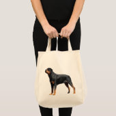 Love Rottweiler Puppy Dog Canvas Canvas tas (Voorkant (product))
