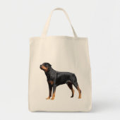 Love Rottweiler Puppy Dog Canvas Canvas tas (Voorkant)