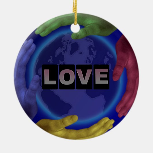 Love Round Ornament (Achterkant)