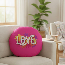 LOVE Round Pillow Rond Kussen
