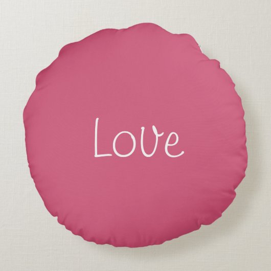 Love Round Pillow Rond Kussen (Achterkant)