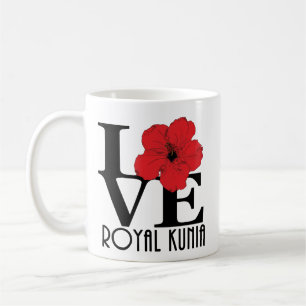 LOVE Royal Kunia Red Hibiscus 11oz Koffiemok