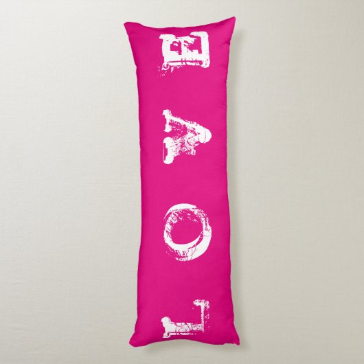 LOVE roze hoofdpijp Lichaamskussen