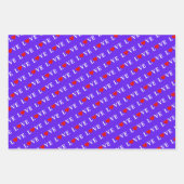 LOVE Roze lavender Sinaasappel Inpakpapier Vel (Voorkant 3)