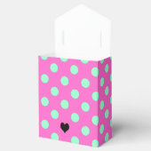 Love Roze & Mint Stippen Bruidsdouche Feest Bedankdoosjes (Geopend)