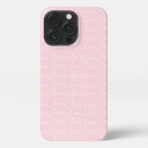 Love roze telefoonhoesje