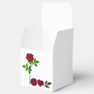 LOVE Rozen Favor Box – Handgeschilderde Kunst Bedankdoosjes