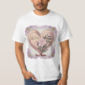 Love Rozen Peach Heart T-shirts (Voorkant)