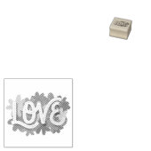 LOVE Rubber Stamp Rubberstempel (Gestempeld)