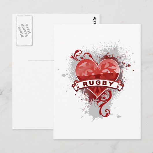 Love Rugby Briefkaart (Voorkant / Achterkant)