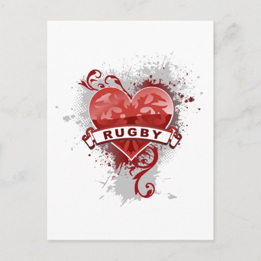 Love Rugby Briefkaart (Voorkant)