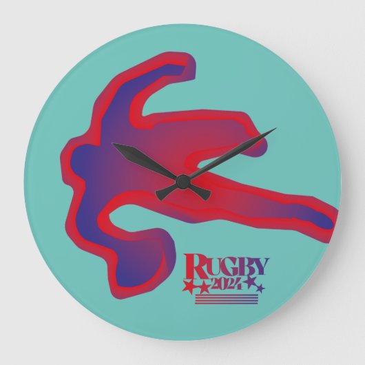 LOVE RUGBY BY MASANSER PIXELAT GROTE KLOK (Voorkant)