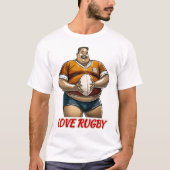 Love Rugby - Unisex Rugby T-shirt (Voorkant)