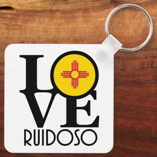 LOVE Ruidoso New Mexico Sleutelhanger (Achterkant)