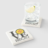 LOVE Ruidoso New Mexico Stenen Onderzetter (Zijkant)
