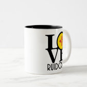 LOVE Ruidoso, NM 11oz Tweekleurige Koffiemok (Voorkant rechts)
