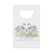 Love Rules Creditkaart Flessenopener (Voorkant)