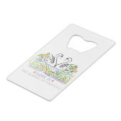 Love Rules Creditkaart Flessenopener (Achterkant Gekanteld)