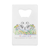 Love Rules Creditkaart Flessenopener (Achterkant)