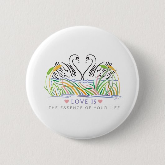 Love Rules Ronde Button 5,7 Cm (Voorkant)