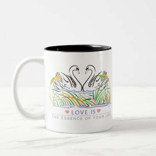 Love Rules Tweekleurige Koffiemok (Links)